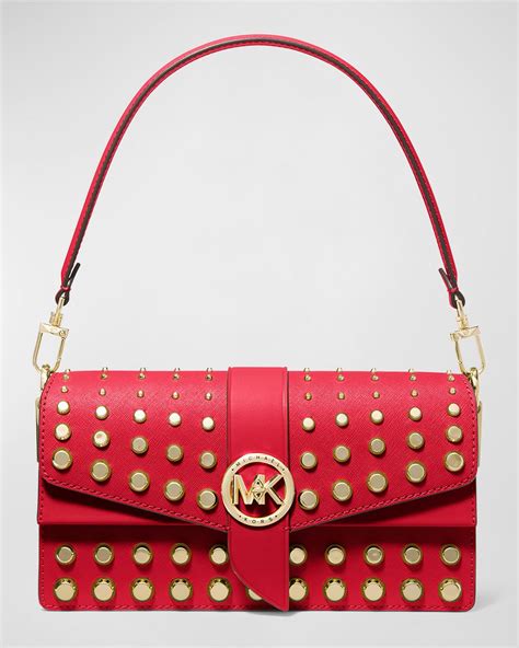 michael kors vintage studded bag|Michael Kors small shoulder bag.